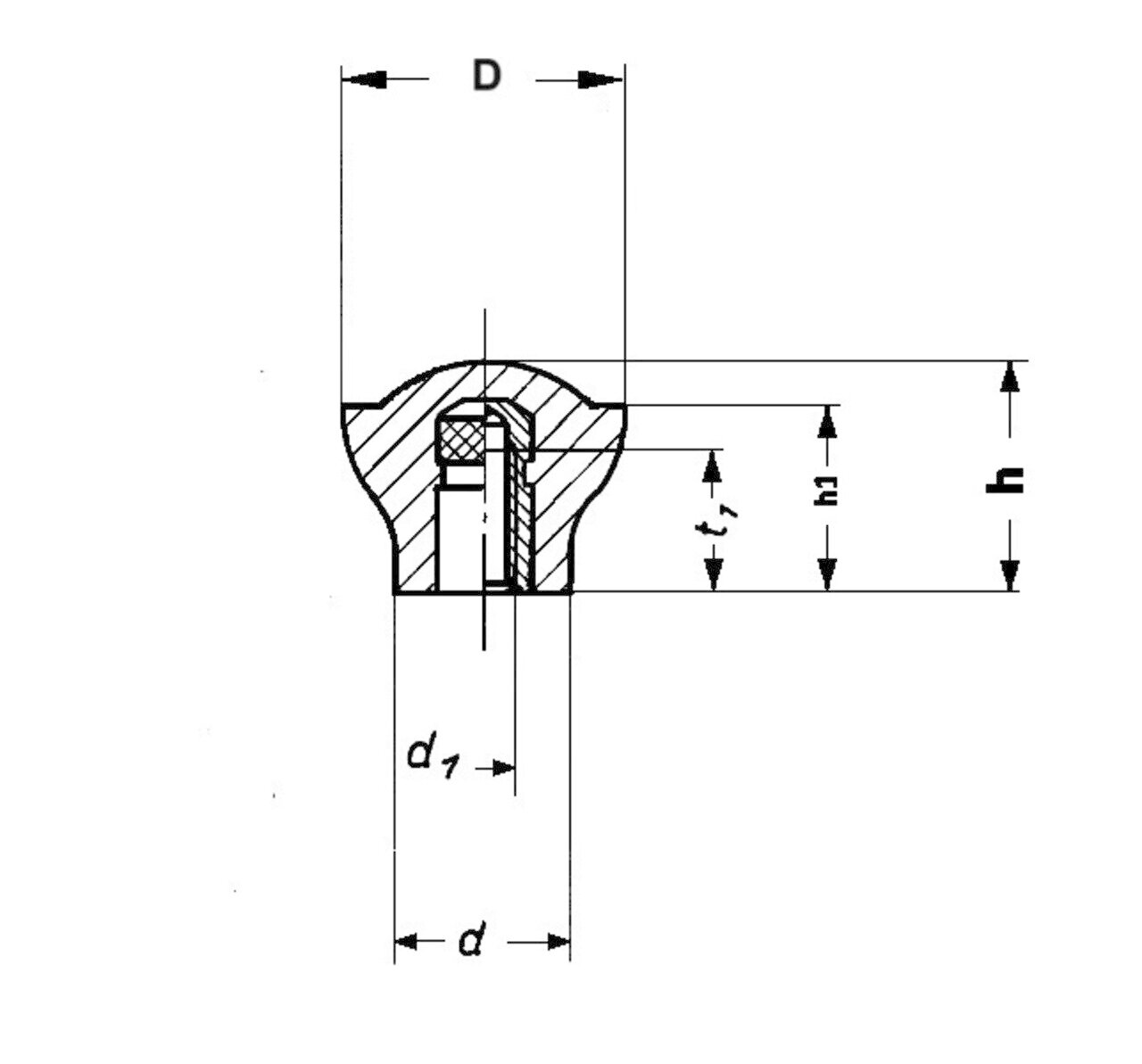 Handle Knob 0520 B Image 2