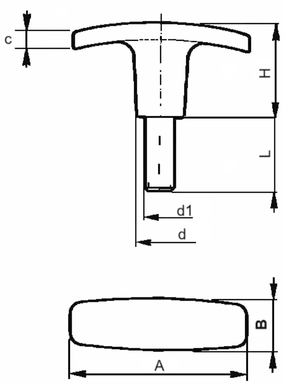 T-Handle screw 1271 A Image 2