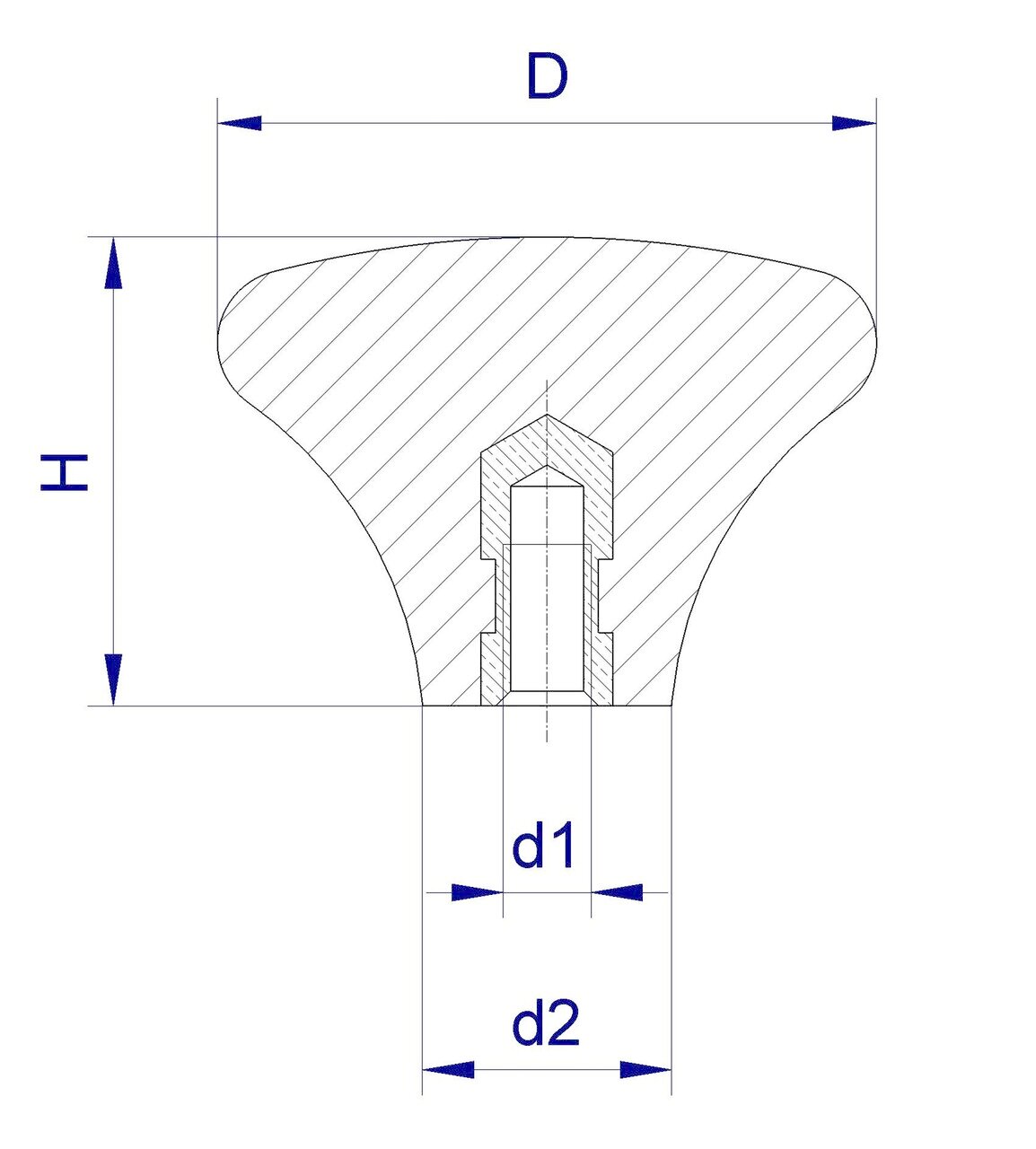 Mushroom Knob 272 B Image 2