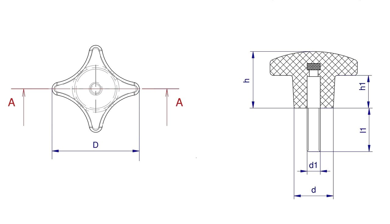 Cross Knob acc. to DIN 6335 Image 2