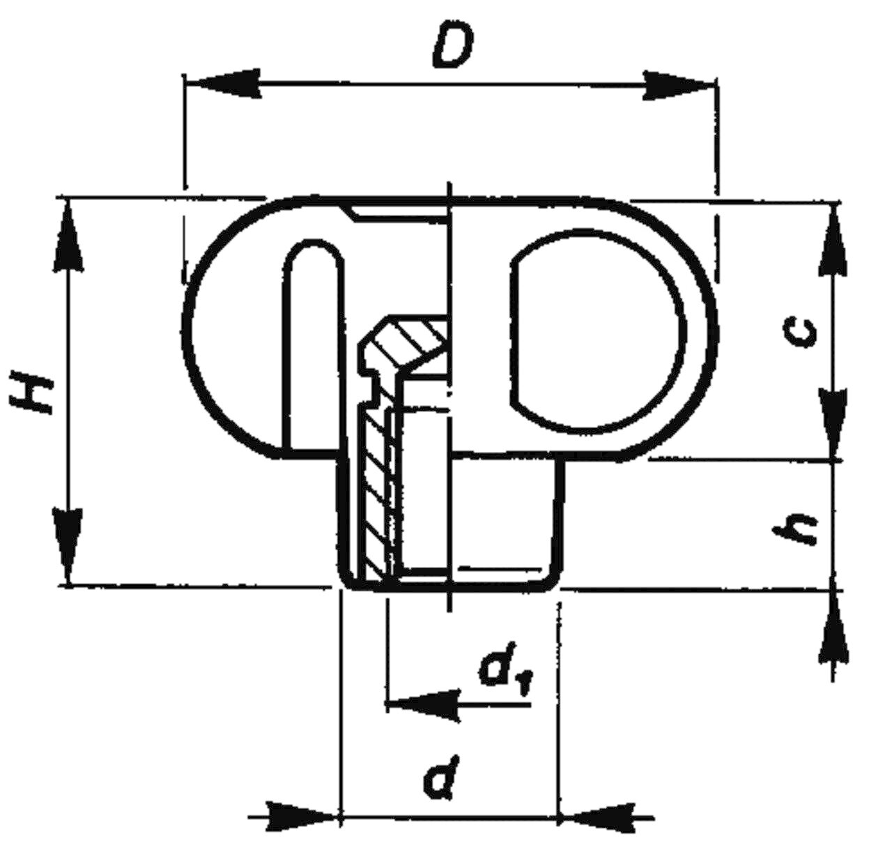 Cross Knob 1730 B Image 2