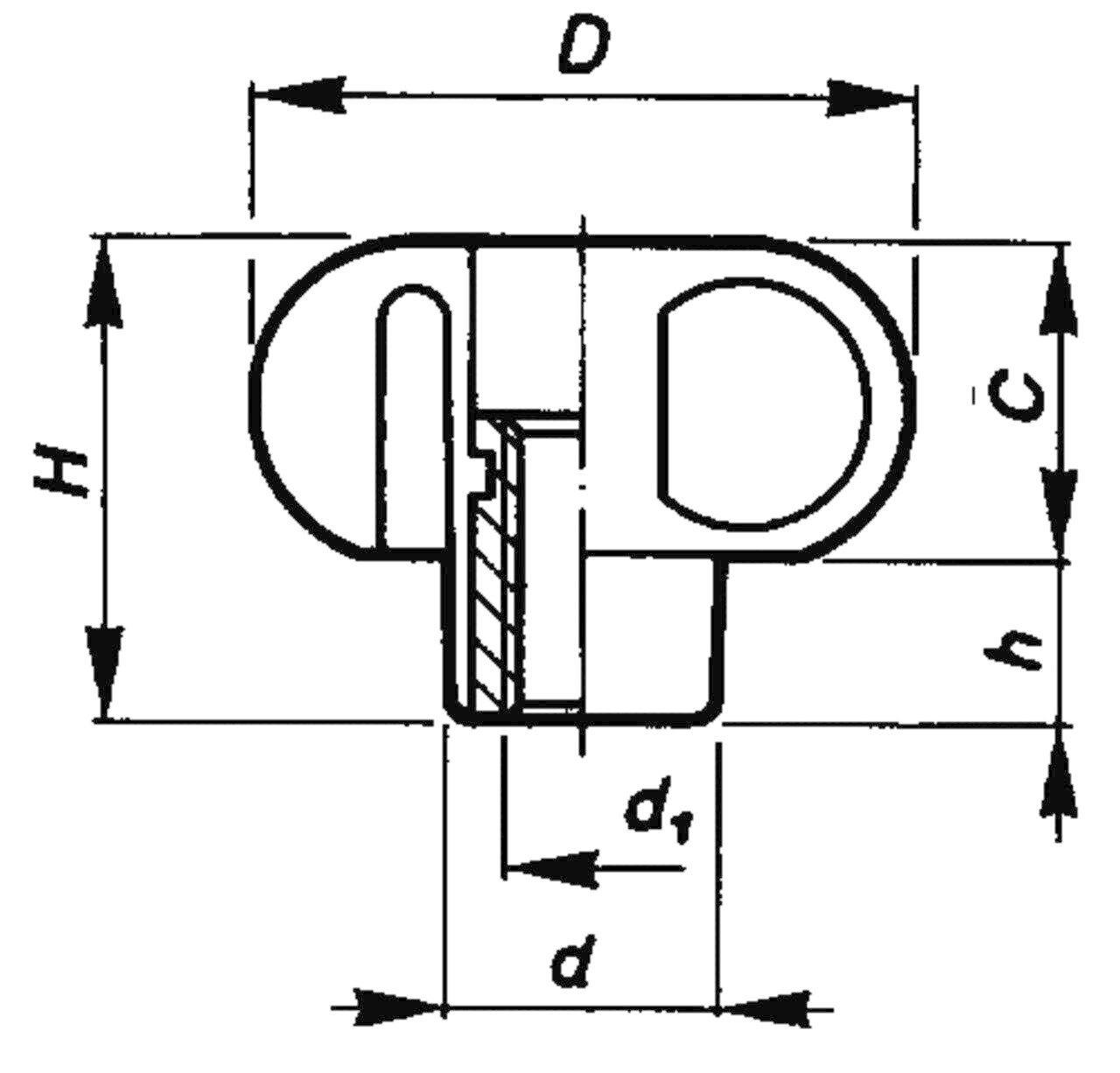 Cross Knob 1731 E Image 2