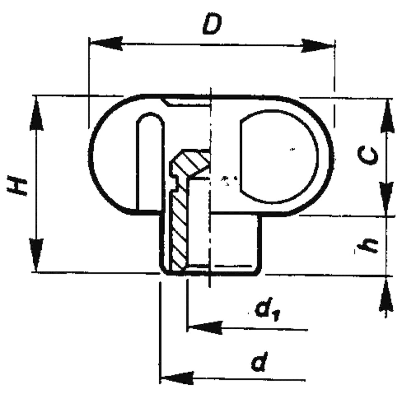 Cross Knob 1733 D Image 2