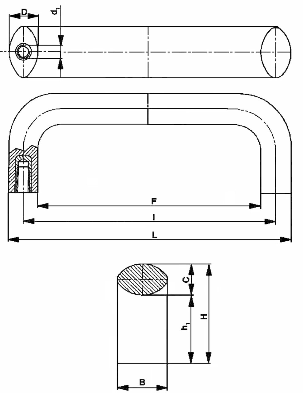 U-Handle 1236 B Image 2