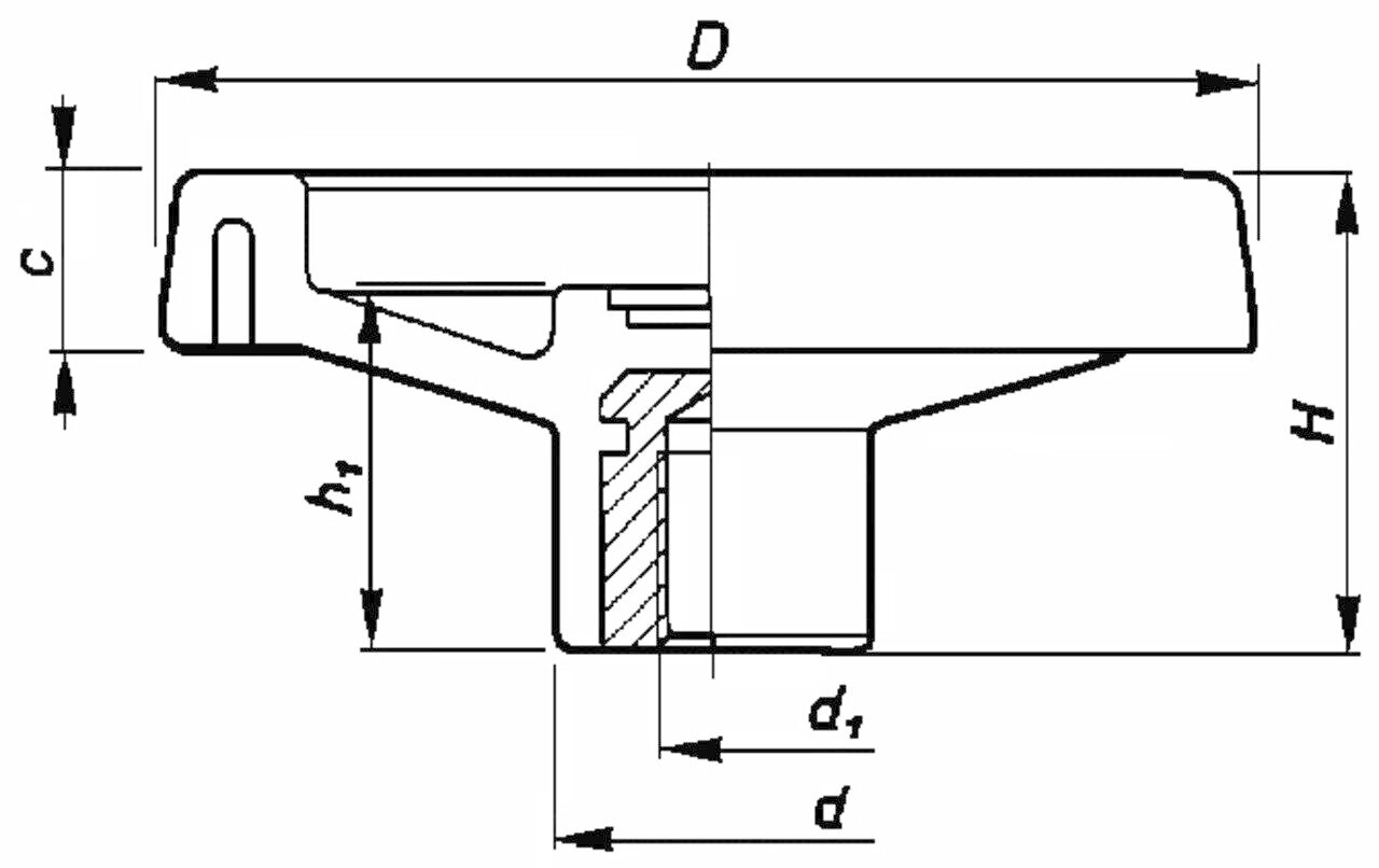 Spoke Control Handwheel 1205 D Image 2