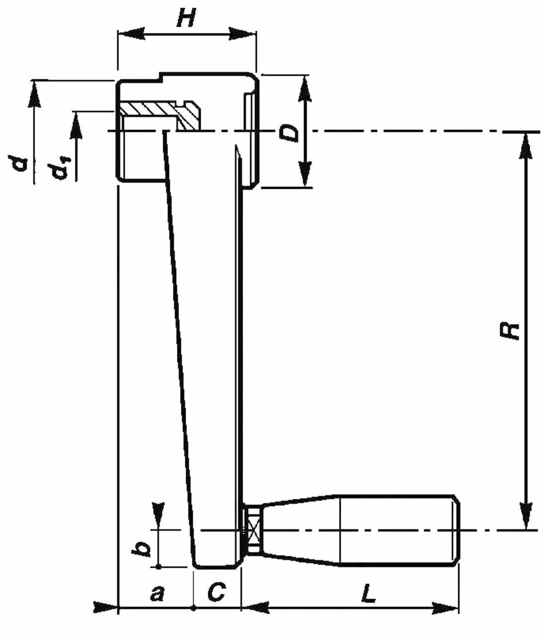 Hand Crank 1216 D with rotating handle Image 2