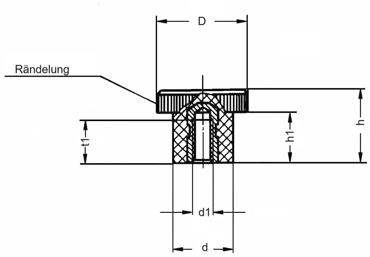 Knurled Nut 0715 B Image 2