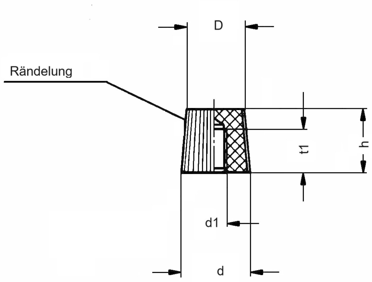 Knurled Nut 0720 C Image 2