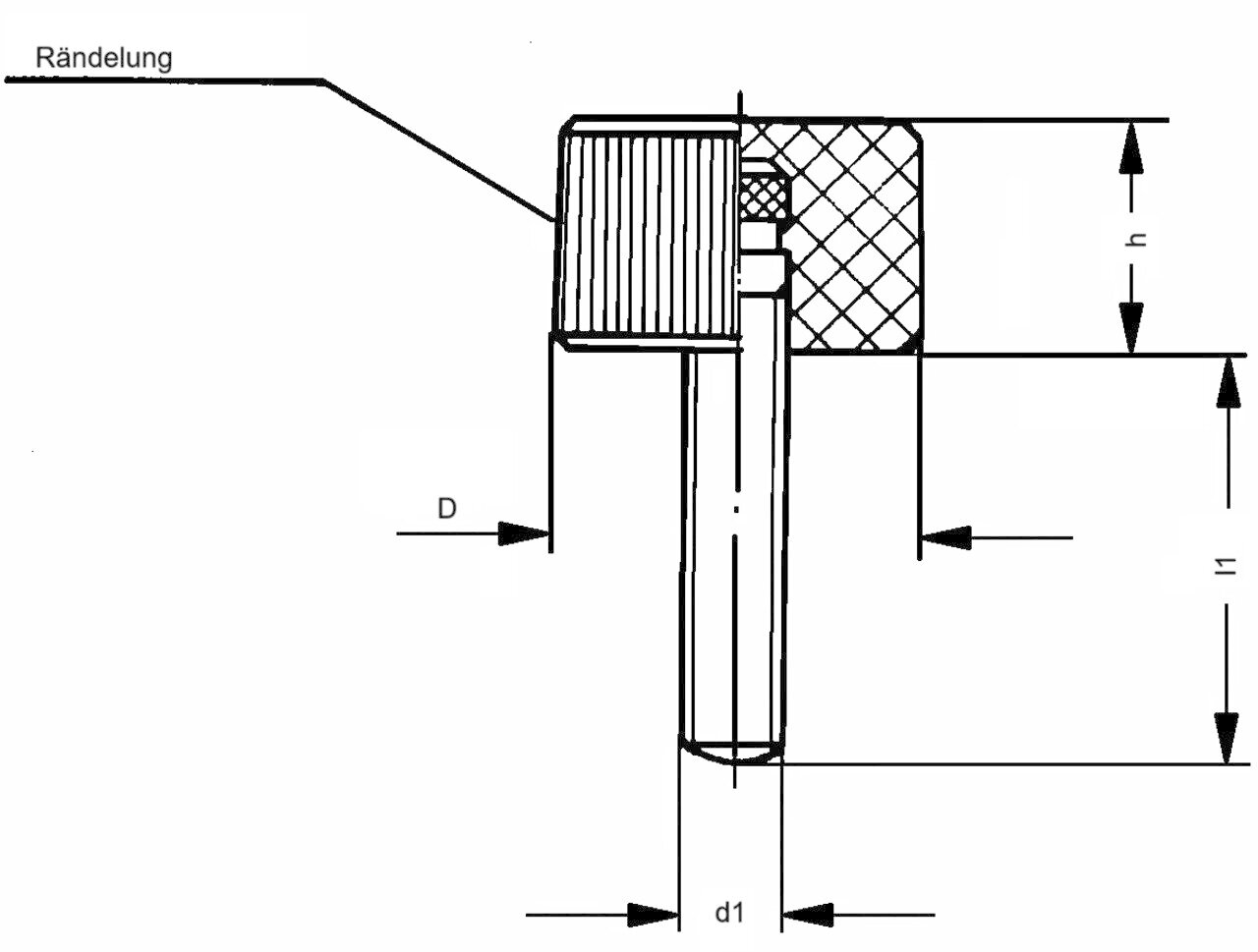 Knurled Screw 0700 A Image 2