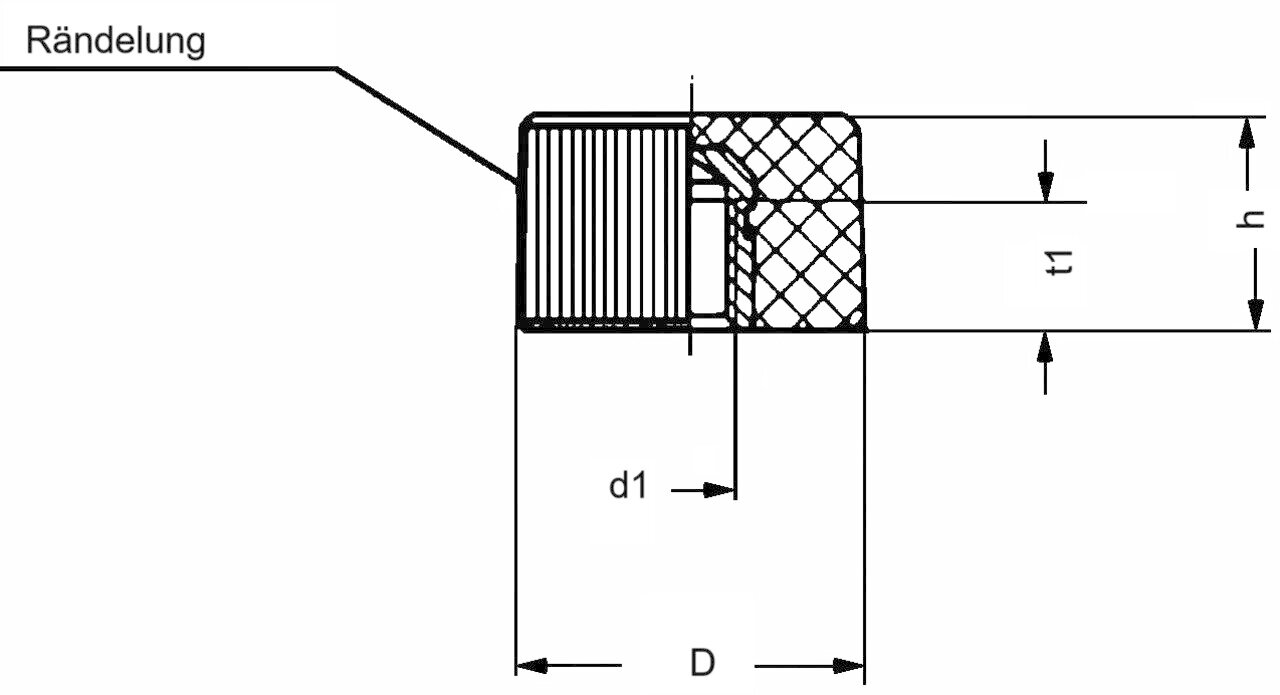 Knurled Nut 0730 B Image 2