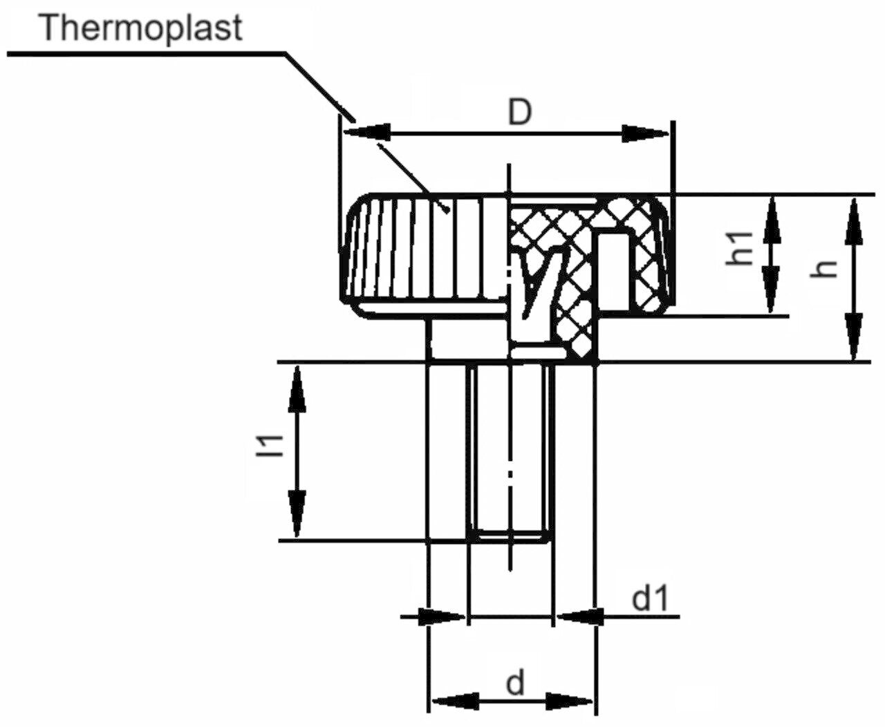 Knurled Screw 1710 A Image 2