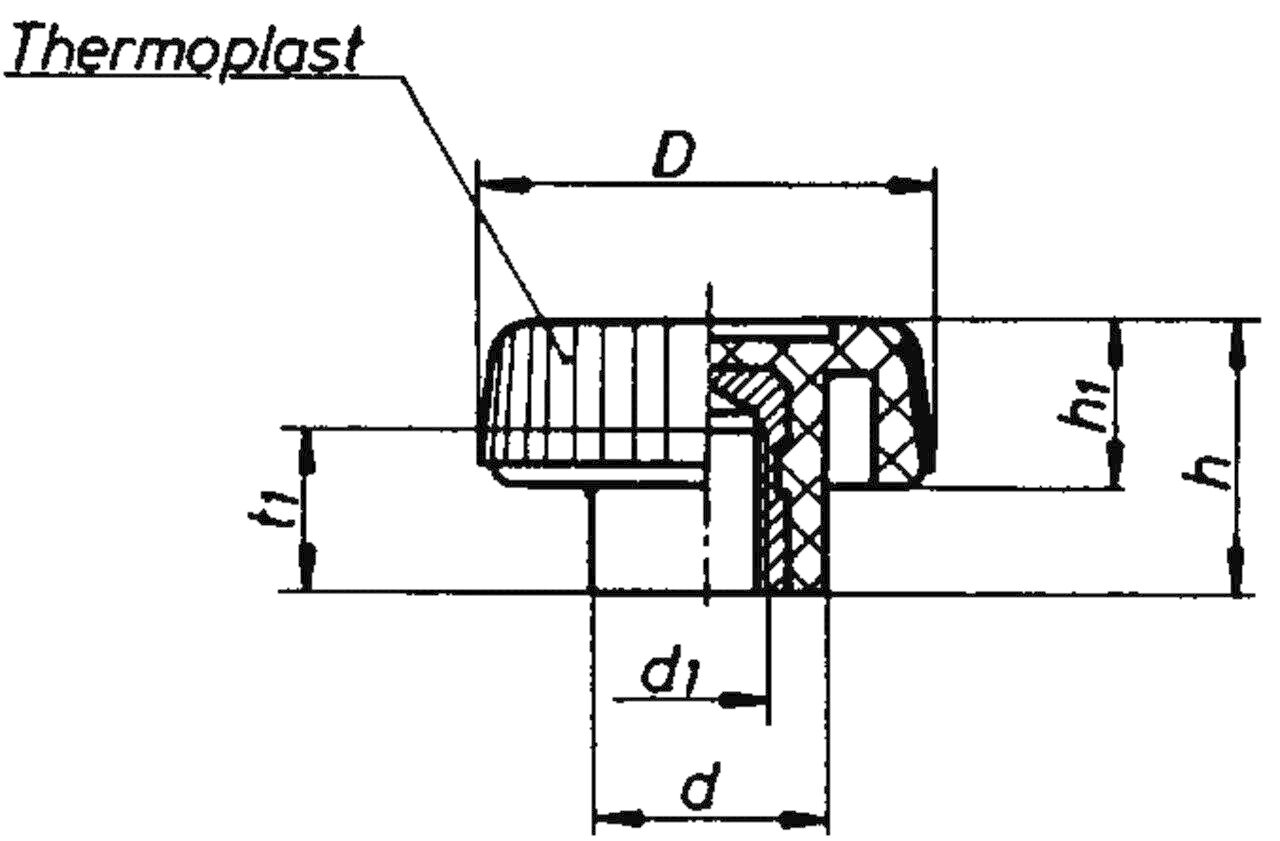 Knurled Nut 1715 B Image 2