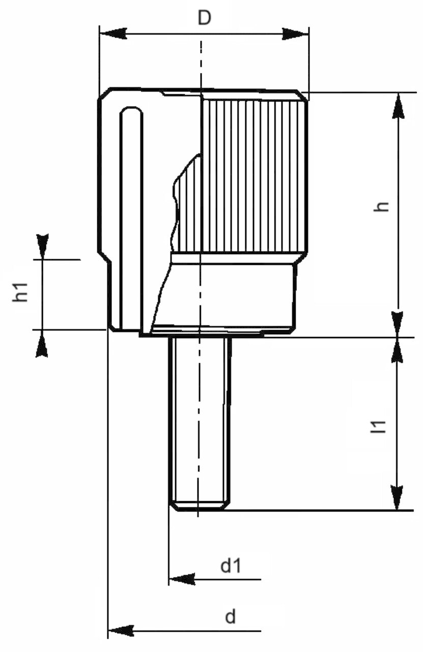 Knurled Screw 1741 A Image 2