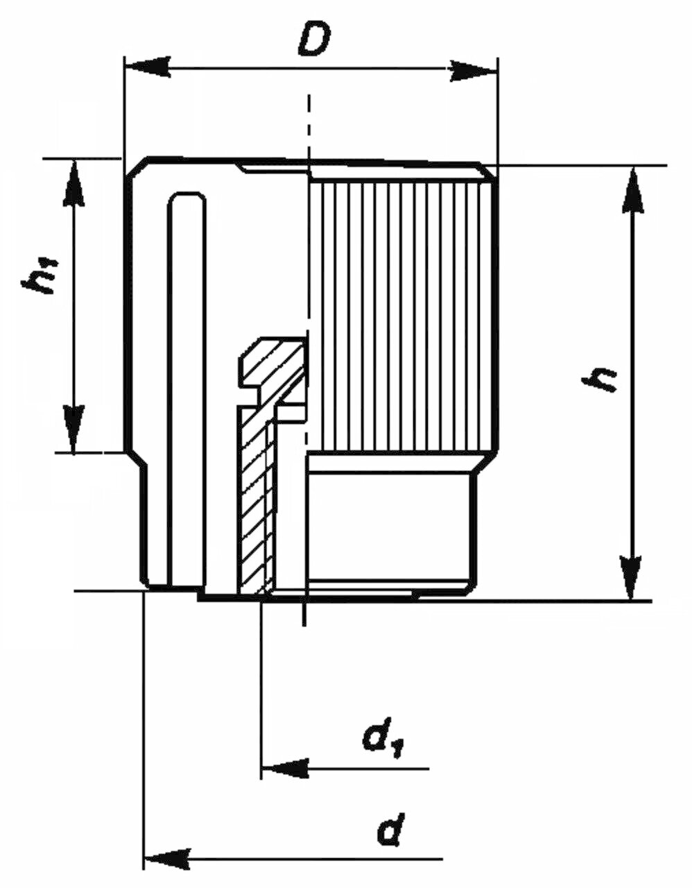 Knurled Nut 1740 B Image 2