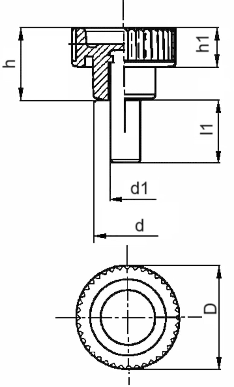 Knurled Screw 1766 A Image 2