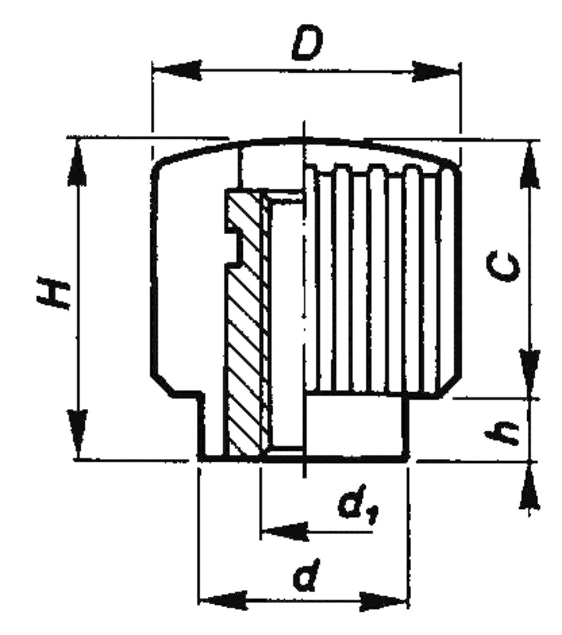 Knurled Nut 1772 E Image 2